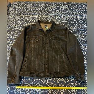 NWT black denim jacket ready to rumble